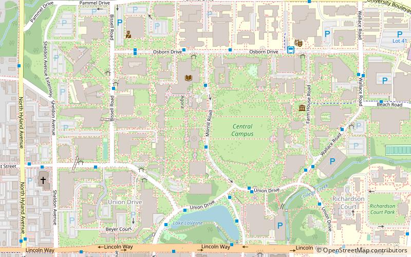 Iowa State University location map