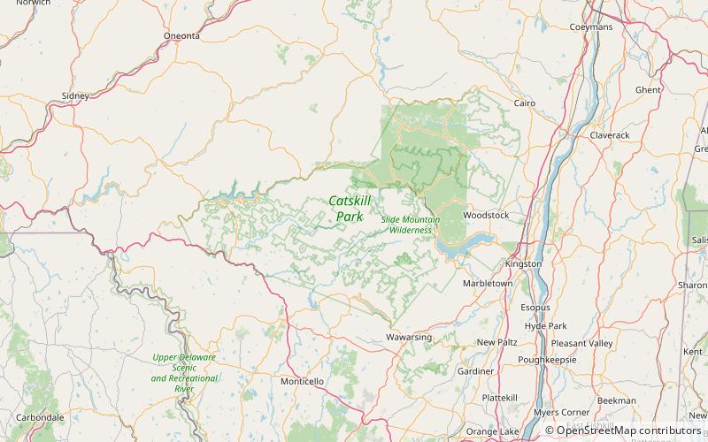 doubletop mountain catskill park location map