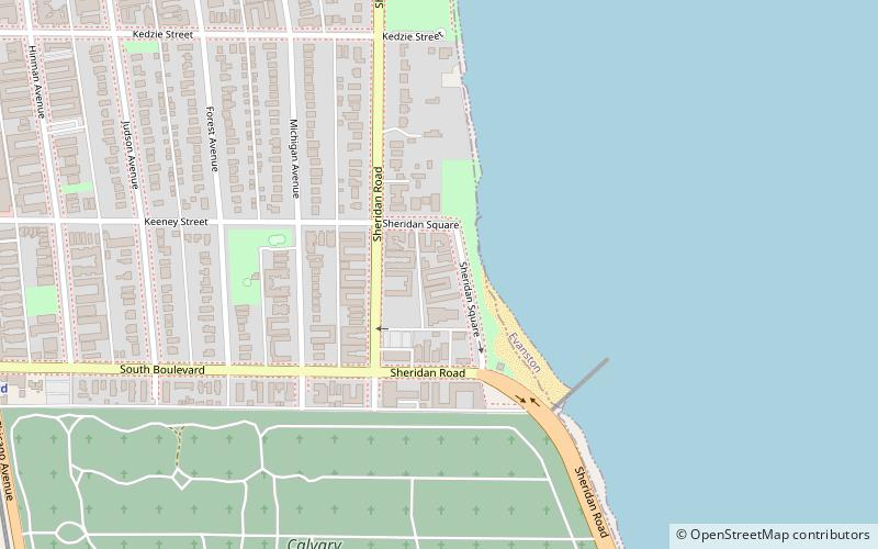 Evanston Towers location map