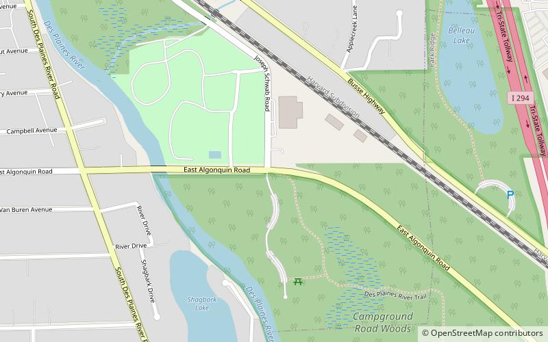 Des Plaines River Trail location map
