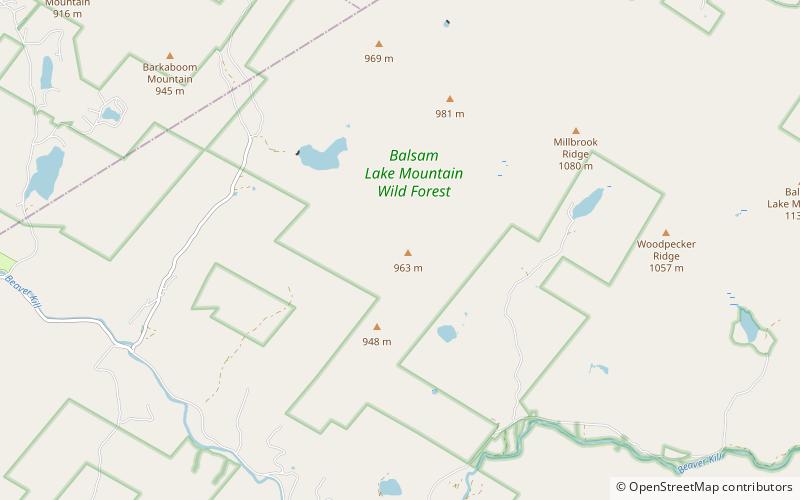 cradle rock ridge catskill park location map