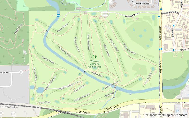 Veenker Memorial Golf Course location map