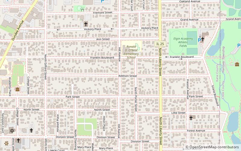 Addison Street location map