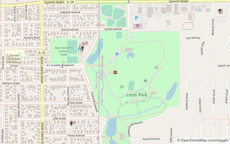 Elgin Public Museum location map