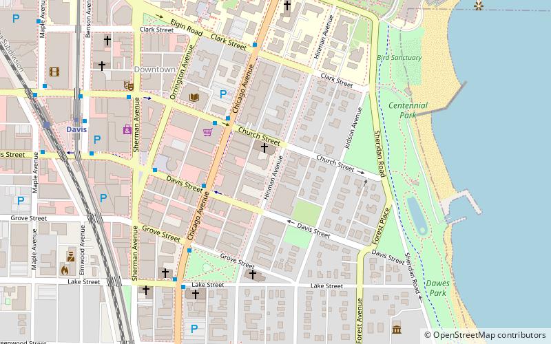 Hinman Apartments location map