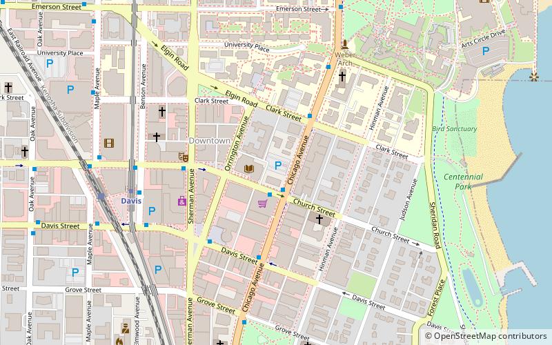 Frances Willard House location map