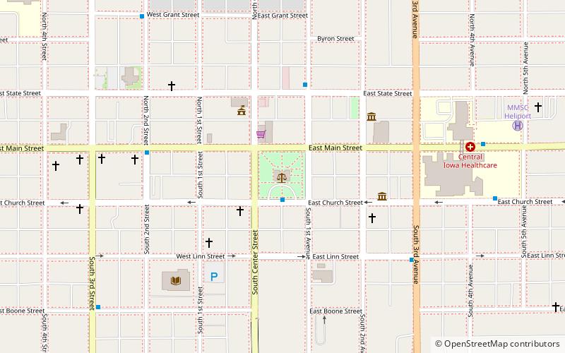 Marshall County Courthouse location map