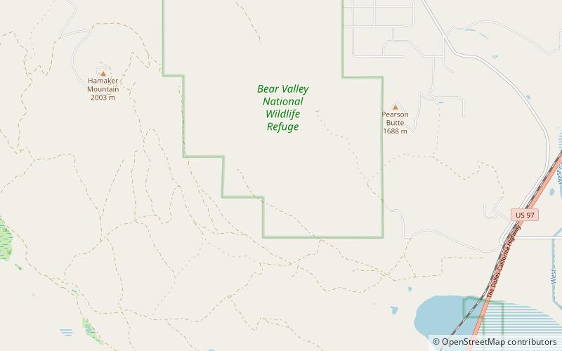 Bear Valley National Wildlife Refuge location map