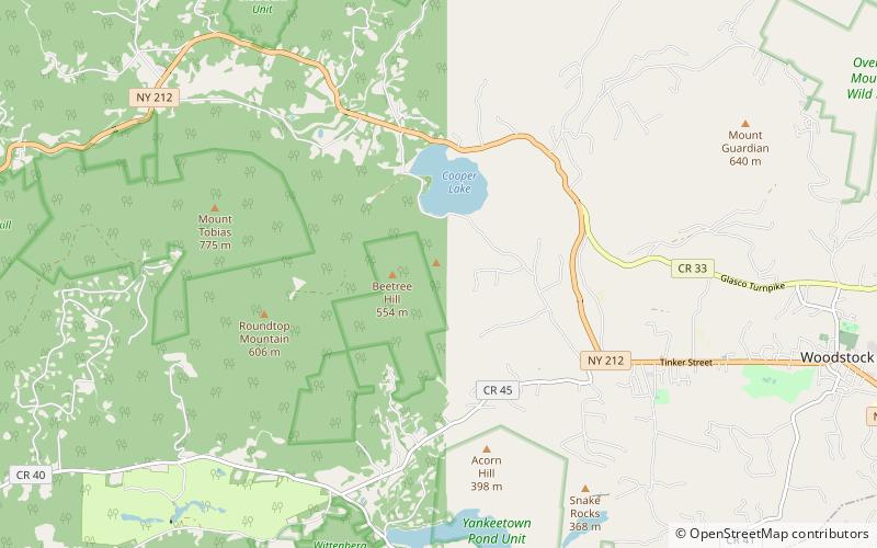 johns mountain catskill park location map