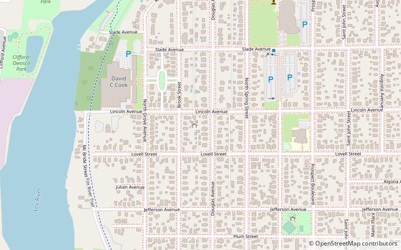 Spring–Douglas Historic District location map