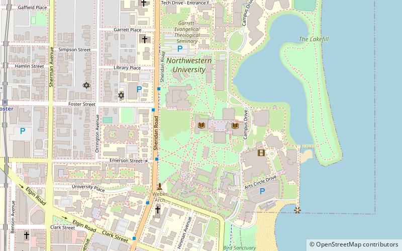Deering Library location map