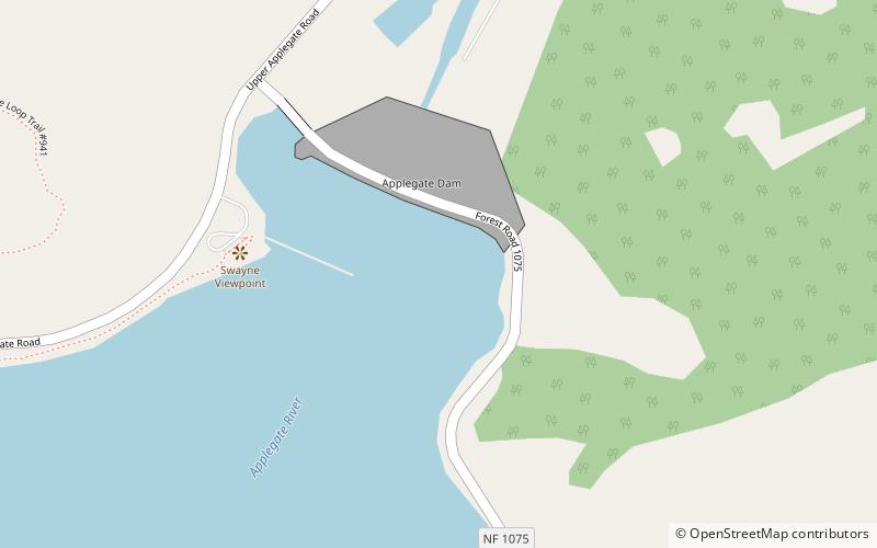 Applegate Lake location map