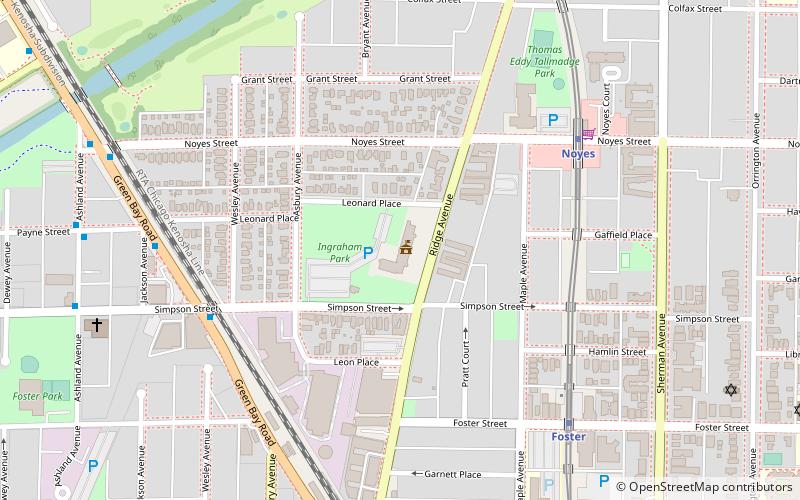 Evanston Civic Center location map
