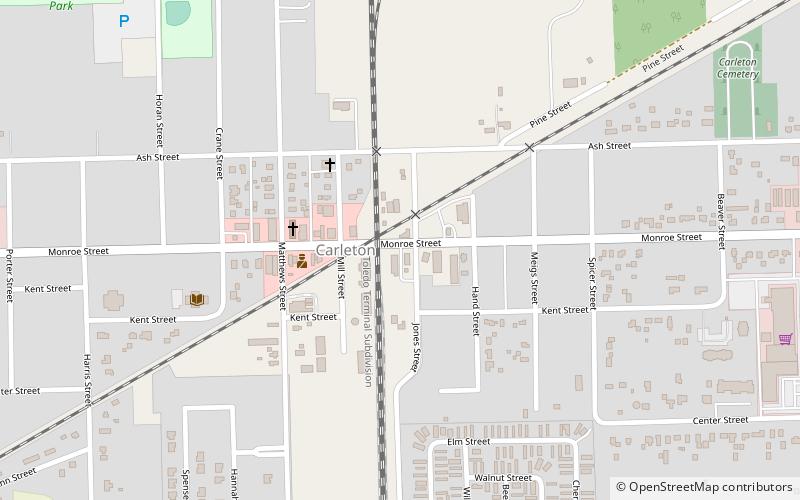 Carleton location map