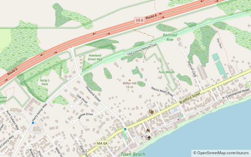 millers hill provincetown location map
