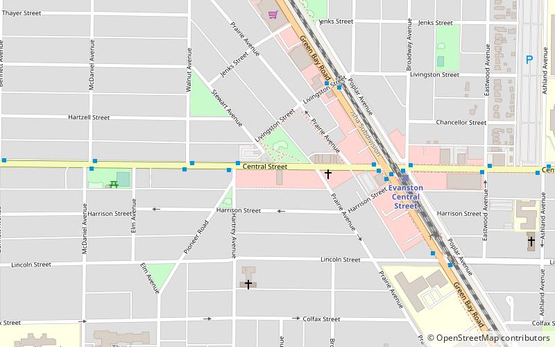 Evanston Garden Fair location map