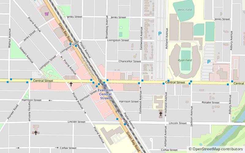 Evanston Art Center location map