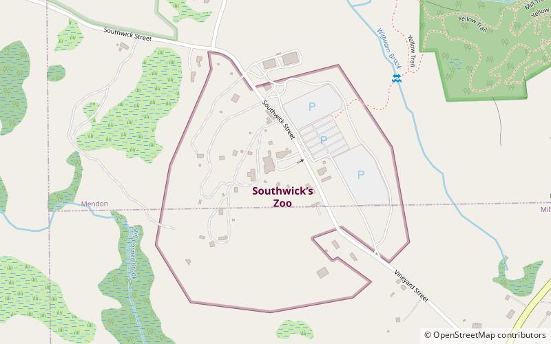 Southwick's Zoo location map