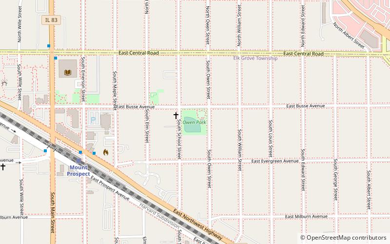 owen park mount prospect location map