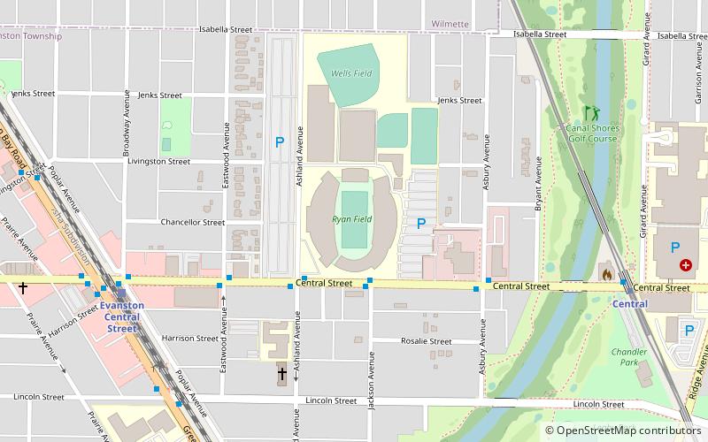 Ryan Field Stadium location map