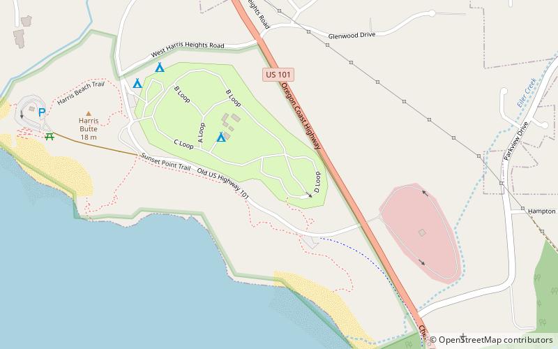 Park Stanowy Harris Beach location map