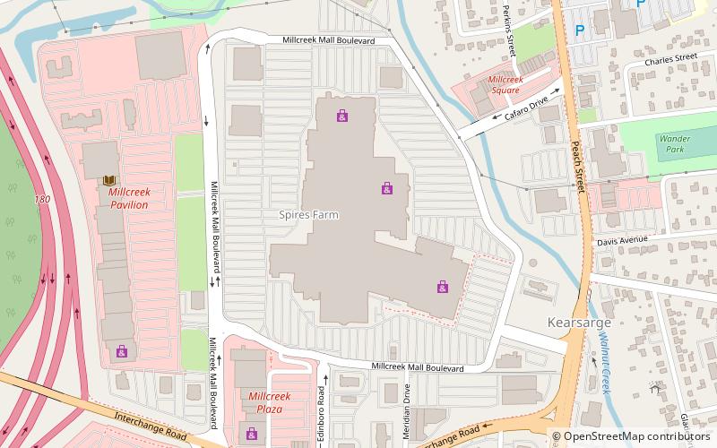 Millcreek Mall location map