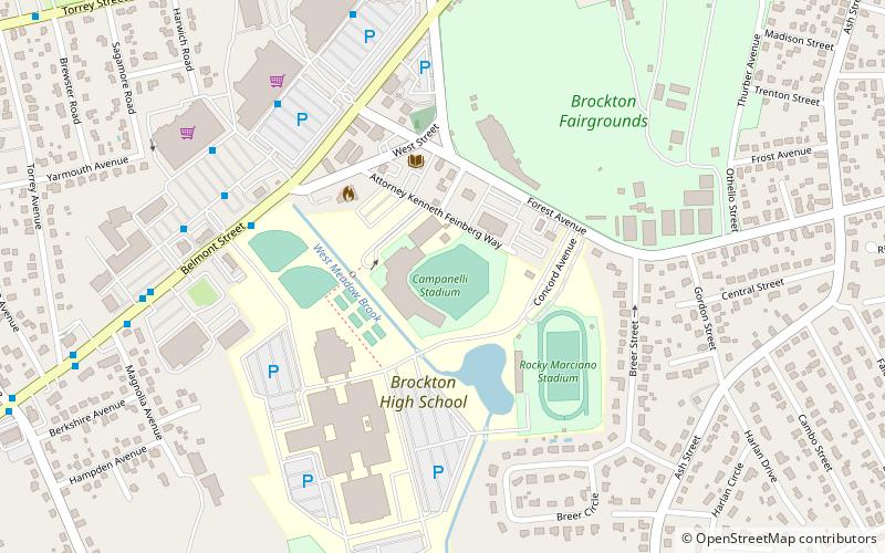 Campanelli Stadium location map