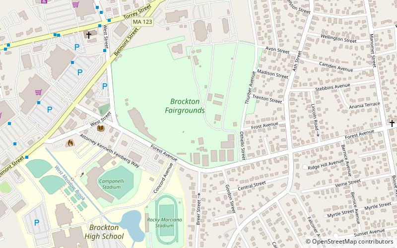 Brockton Fair location map