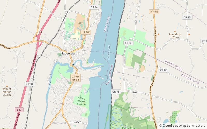 Saugerties Lighthouse location map