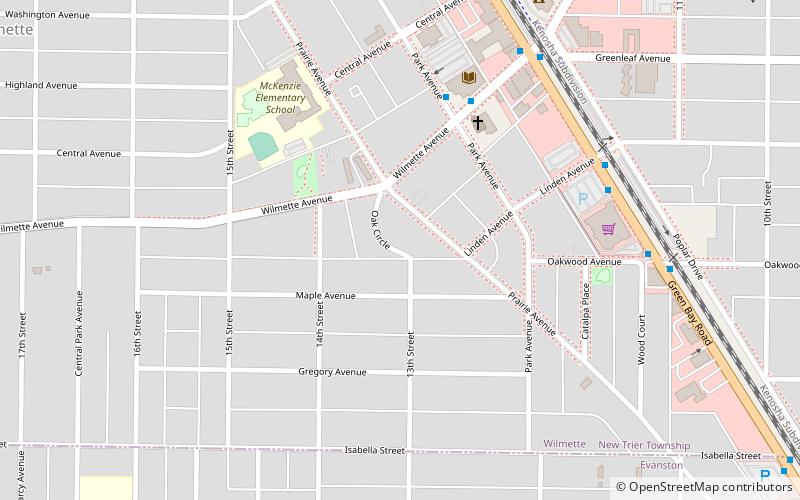 Oak Circle Historic District location map