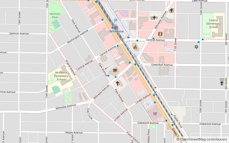 wilmette public library location map