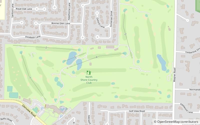 North Shore Country Club location map