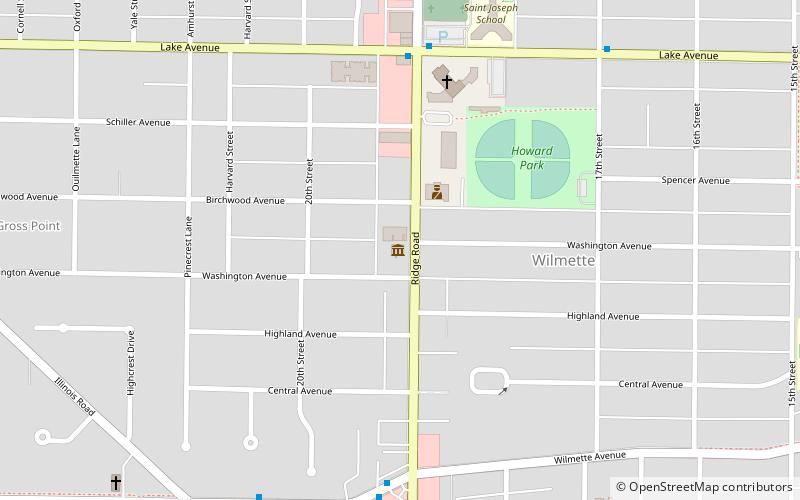 Wilmette Historical Museum location map