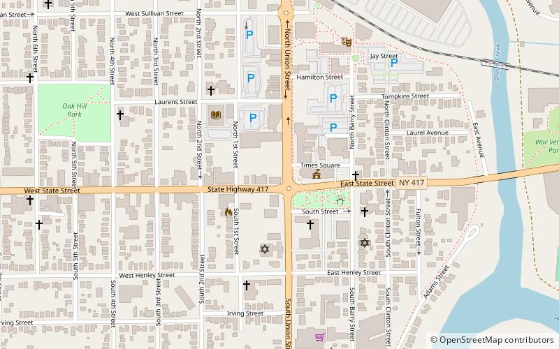 Olean location map