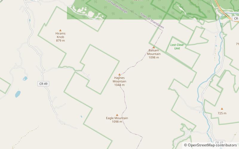 Haynes Mountain location map