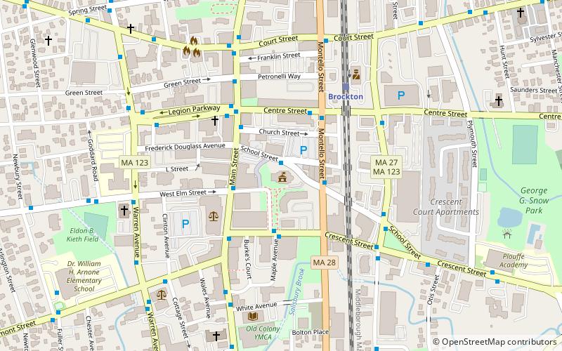 Brockton City Hall location map