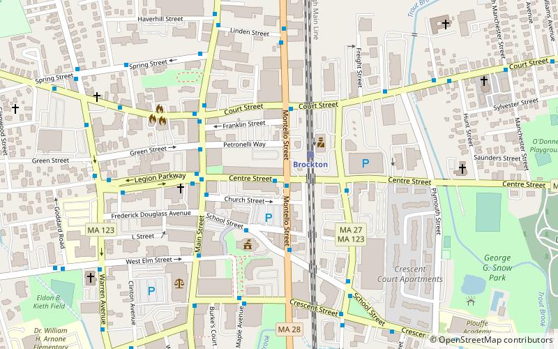 Centre and Montello Streets Historic District location map