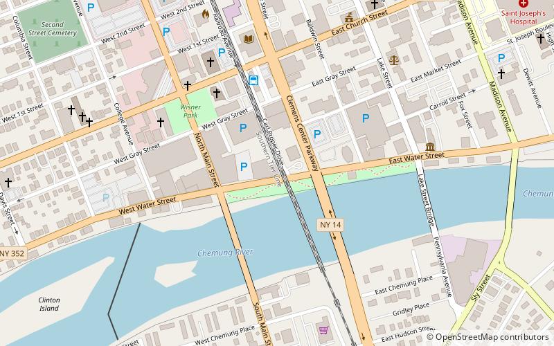 Buildings at 104–116 West Water St. location map