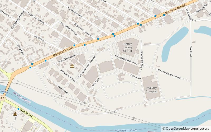 big e coliseum west springfield location map