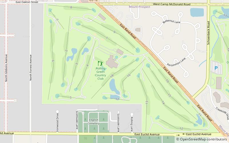 Rolling Green Country Club location map