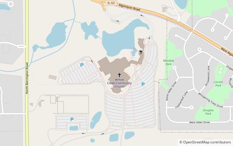 Willow Creek Community Church location map