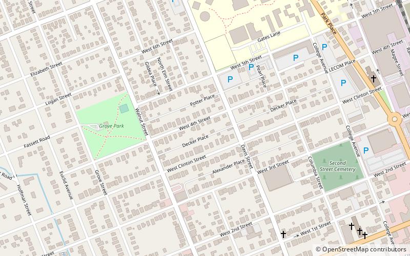 clinton columbia historic district elmira location map