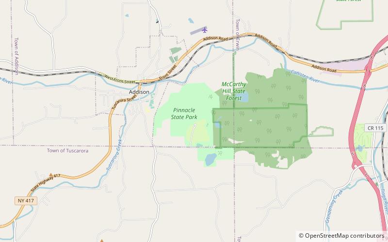 Pinnacle State Park location map