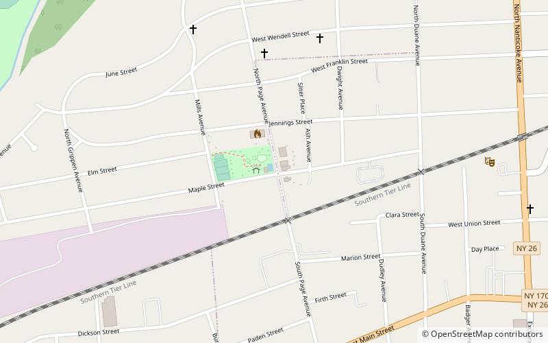West Endicott Park Carousel location map