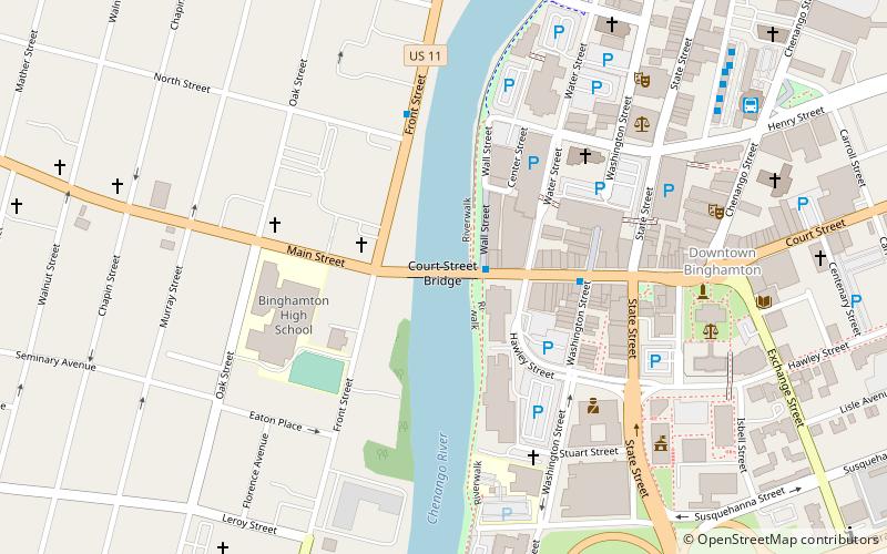 Court Street Bridge location map