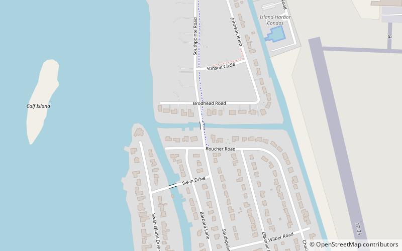 South Pointe Drive–Frenchman's Creek Bridge location map