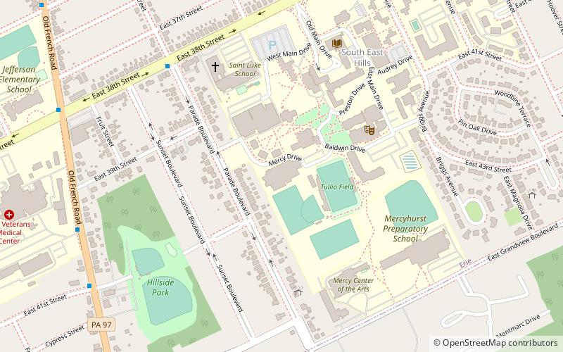 Mercyhurst Ice Center location map