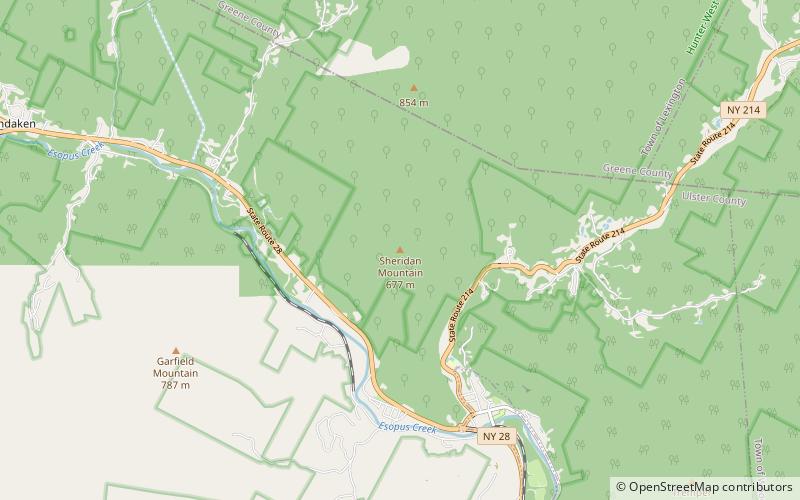 Sheridan Mountain location map