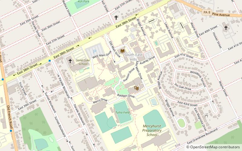 Mercyhurst College location map