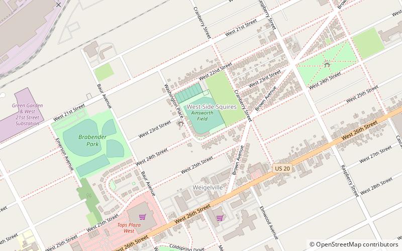 Ainsworth Field location map